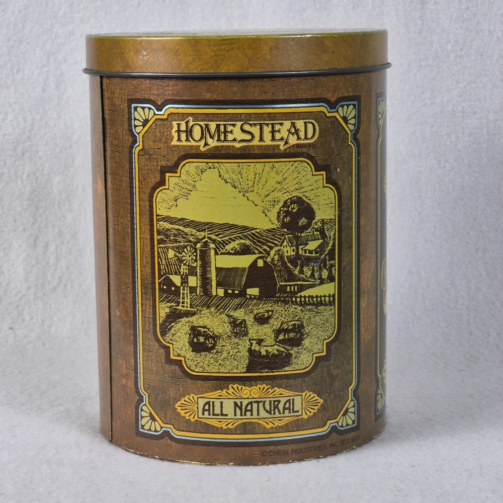 Cheinco Homestead All Natural Vintage Cookie Canister - 1970